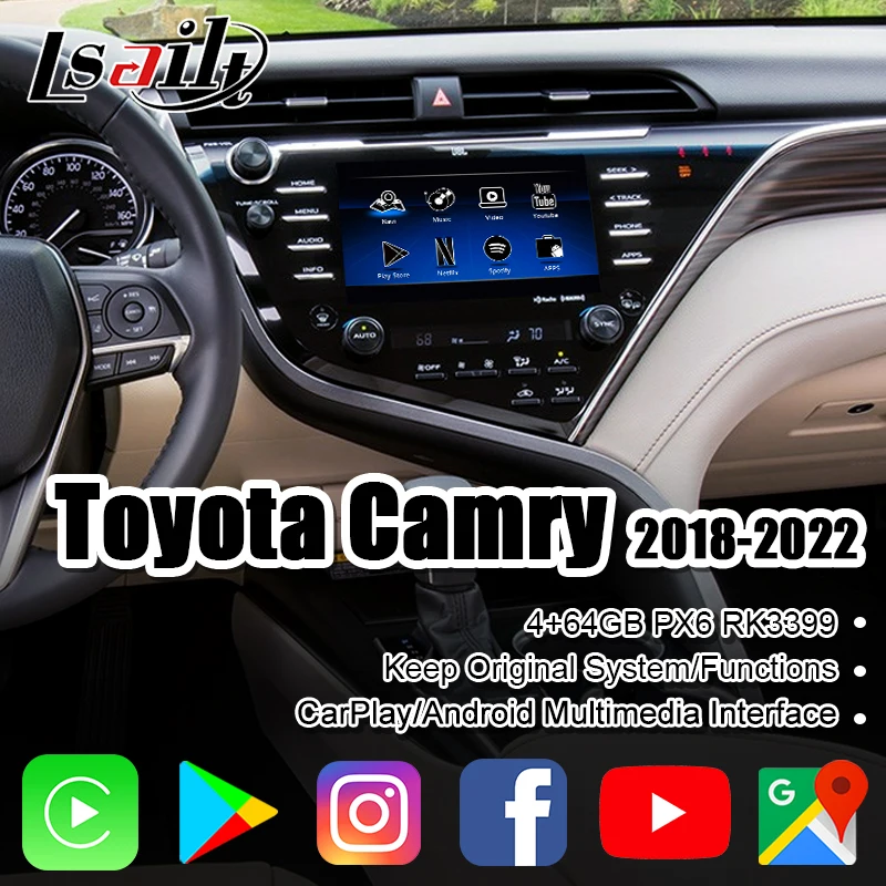 4 ГБ Lsailt беспроводной CarPlay мультимедийный интерфейс для Camry Toyota 2018-2022 поддержка Youtube , Netflix , Waze RAV-4 Prius, Avalon
4 ГБ Lsailt беспроводной CarPlay мультимедийный интерфейс для Camry Toyota 2018-2022 поддержка Youtube , Netflix , Waze RAV-4 Prius, Avalon