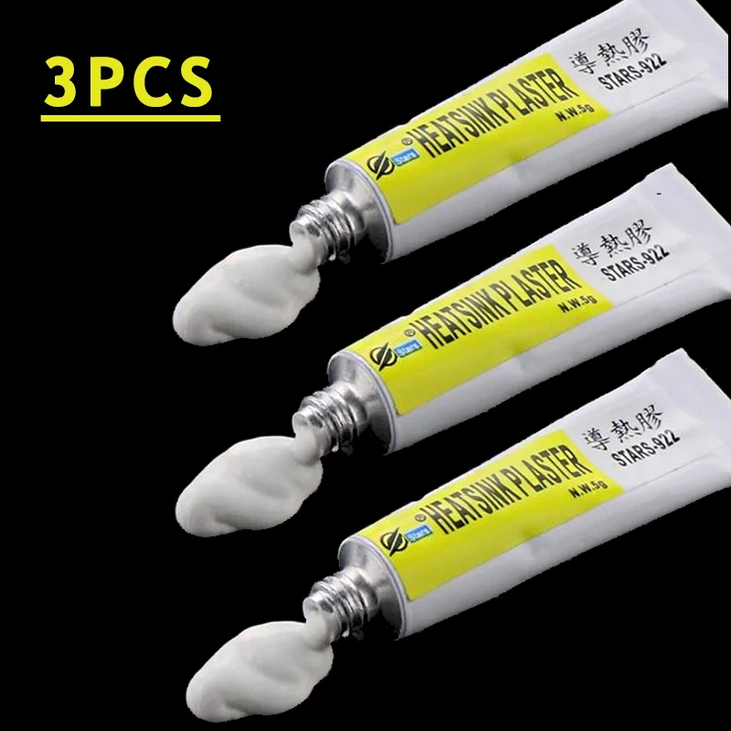 1/2/3pcs 5g Thermal Pads Heatsink Plaster Conductive Heatsink Plaster Viscous Adhesive Glue For Chip IC Cooler Radiator Cooling
1/2/3pcs 5g Thermal Pads Heatsink Plaster Conductive Heatsink Plaster Viscous Adhesive Glue For Chip IC Cooler Radiator Cooling