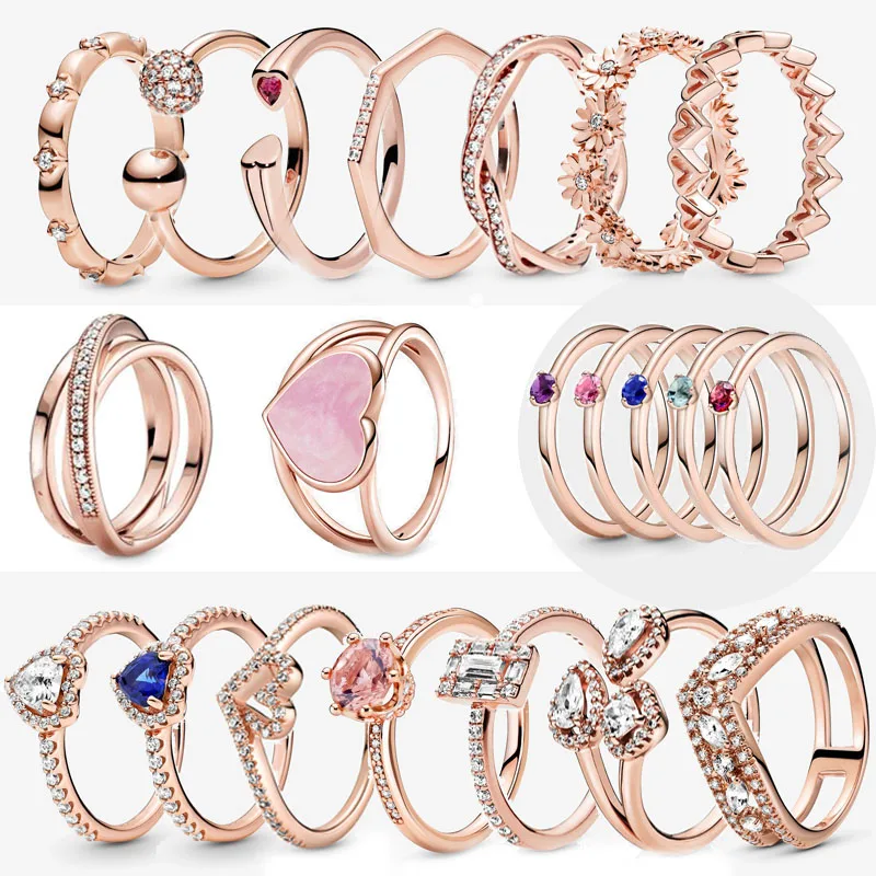 Fashion Trendy Original Rose Gold Color Pink Heart CZ Ring Women Authentic Anniversary Jewelry Sparkling Zircon Ring Gift
Fashion Trendy Original Rose Gold Color Pink Heart CZ Ring Women Authentic Anniversary Jewelry Sparkling Zircon Ring Gift