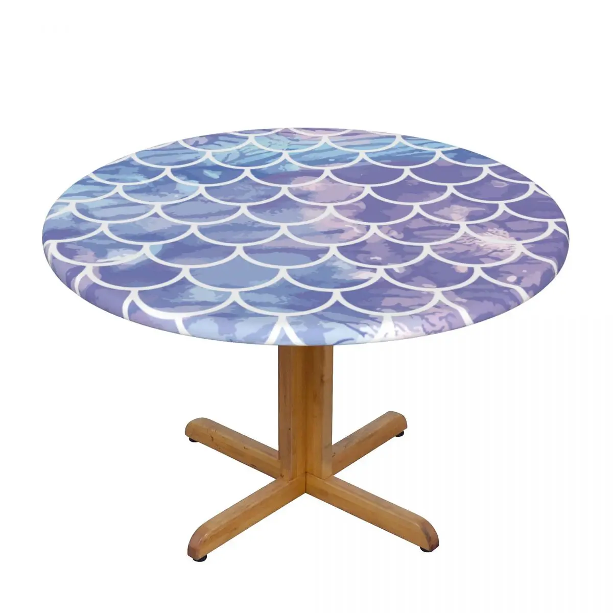 Round Table Cover Cloth Protector Polyester Tablecloth Lilac Mermaid Scales Table Cover with Elastic Edged
Round Table Cover Cloth Protector Polyester Tablecloth Lilac Mermaid Scales Table Cover with Elastic Edged