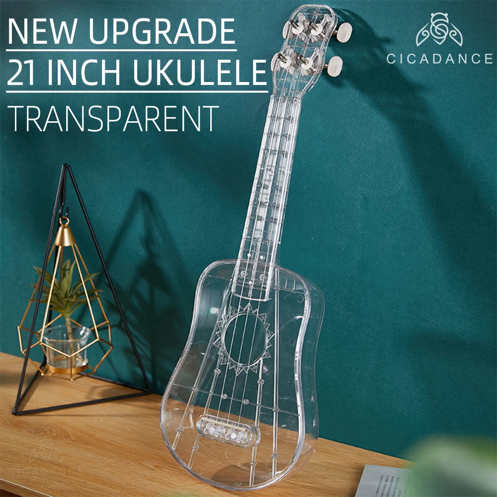 21Inch Transparent Ukulele 4 Strings Kids Guitar Portable Musical Instruments Gift For Beginner Adults Professional Performance
21Inch Transparent Ukulele 4 Strings Kids Guitar Portable Musical Instruments Gift For Beginner Adults Professional Performance