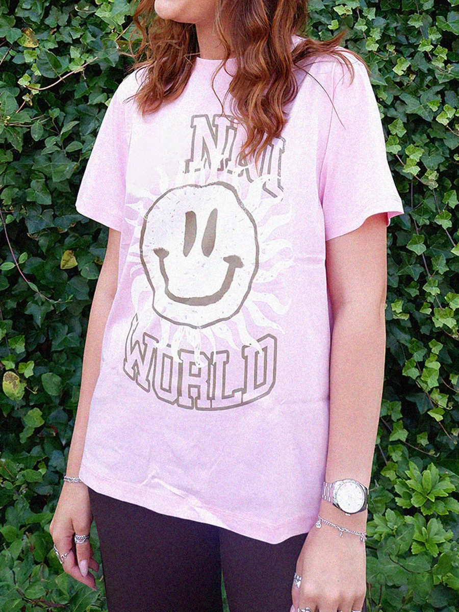 Artistic Letter Print T-Shirts 2023 Woman Cotton Short Sleeve Casual Fashion T Shirts Femme Simple Elegant Tees Shirt Summer
Artistic Letter Print T-Shirts 2023 Woman Cotton Short Sleeve Casual Fashion T Shirts Femme Simple Elegant Tees Shirt Summer
