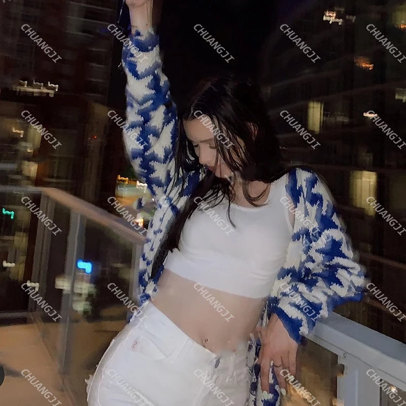 Knitting Stars Sweet and Cute Loose Hip Hop Sexy Hot Girl Warm Sweater Size Hot Girl Y2K Cardigan Casual High Street Harajuku
Knitting Stars Sweet and Cute Loose Hip Hop Sexy Hot Girl Warm Sweater Size Hot Girl Y2K Cardigan Casual High Street Harajuku