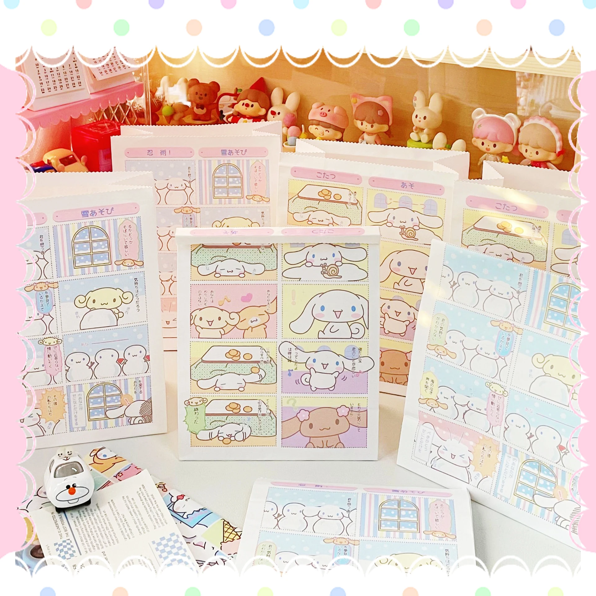 5Pcs Sanrioed Kraft Paper Bags Kawaii Anime Cinnamoroll Cartoon Style Gift Packaging Baking Subpackage Home Storage Ornaments
5Pcs Sanrioed Kraft Paper Bags Kawaii Anime Cinnamoroll Cartoon Style Gift Packaging Baking Subpackage Home Storage Ornaments