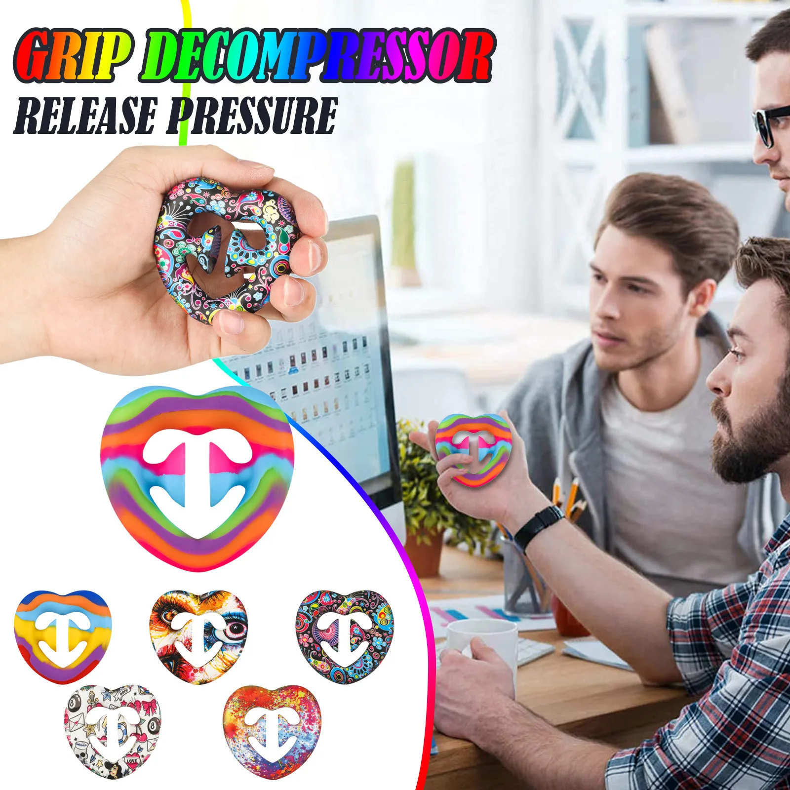 Stress Toys Autism Relief Ring Ball Antistress NEW Sensory Hand Fidgets Toy Squishy Toy 3500 Ram Toy 3some Toy
Stress Toys Autism Relief Ring Ball Antistress NEW Sensory Hand Fidgets Toy Squishy Toy 3500 Ram Toy 3some Toy