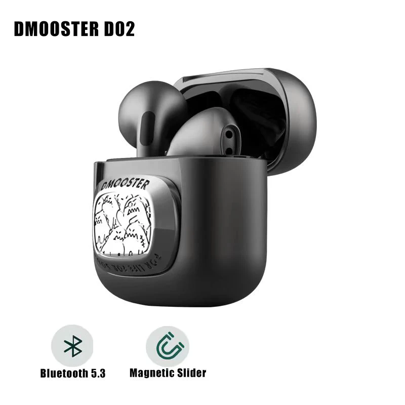 DMOOSTER D02 Металлические TWS Bluetooth наушники Hi-Fi стерео полувкладыши пыле и