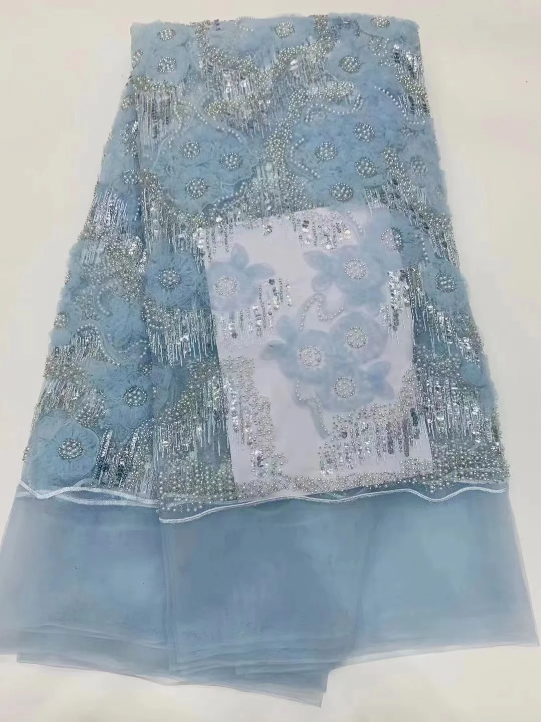 New Arrival 3D Flower African Lace Fabric 2023 High Quality Nigerian Lace Fabric Beads French Tulle Lace Fabric For Wedding
New Arrival 3D Flower African Lace Fabric 2023 High Quality Nigerian Lace Fabric Beads French Tulle Lace Fabric For Wedding