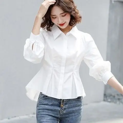 Puff Sleeve Shirts for Women Irregular Elegant Princess All-match Spring Blouse Vintage New Stylish Retro Korean Style Chic A06
Puff Sleeve Shirts for Women Irregular Elegant Princess All-match Spring Blouse Vintage New Stylish Retro Korean Style Chic A06