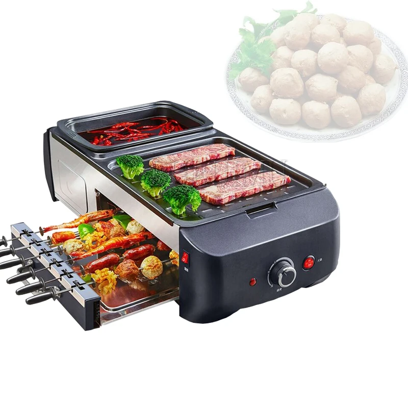 2 in 1 Electric Hot Pot Oven Smokeless Barbecue Machine Home BBQ Grills Indoor Roast Meat Dish Plate Multi Cooker
2 in 1 Electric Hot Pot Oven Smokeless Barbecue Machine Home BBQ Grills Indoor Roast Meat Dish Plate Multi Cooker