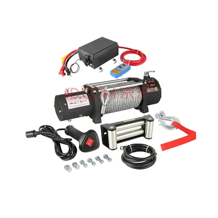 12000lbs 12V 24V heavy duty wire rope portable electric Recovery winch with factory price for truck
12000lbs 12V 24V heavy duty wire rope portable electric Recovery winch with factory price for truck