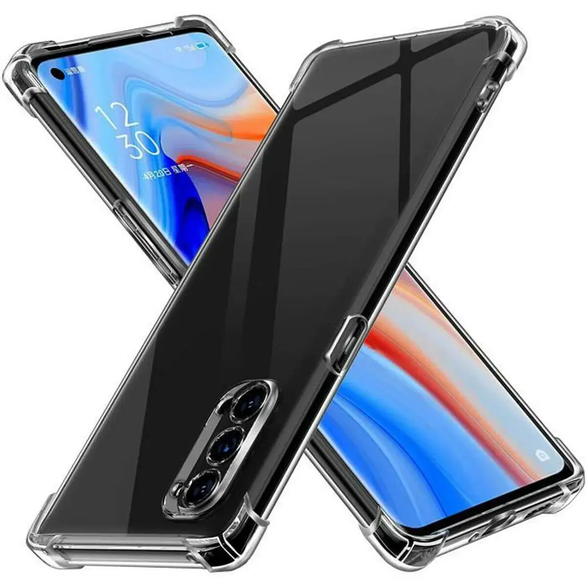 Case for OPPO Reno 3 5G Reno3 Reno3 Pro 5G Clear Transparent Reinforced Corners TPU Shock-Absorption Flexible Phone Cover
Case for OPPO Reno 3 5G Reno3 Reno3 Pro 5G Clear Transparent Reinforced Corners TPU Shock-Absorption Flexible Phone Cover