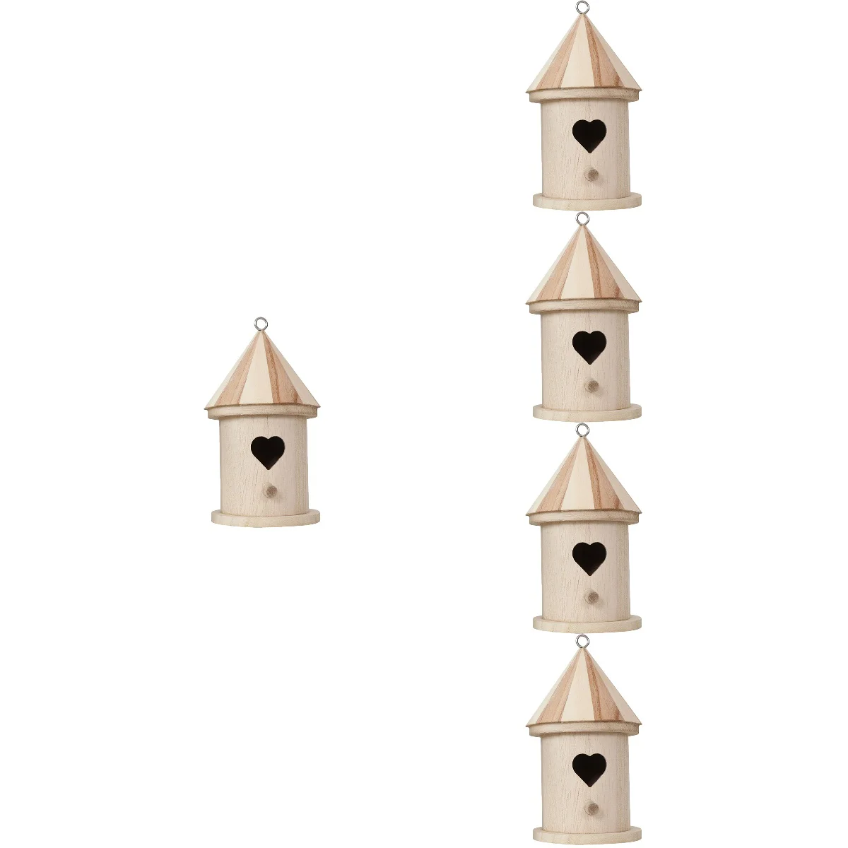 5pcs Wood Bird House Unfinished Paintable Wooden Bird House DIY Bird Box Wooden Bird Feeder
5pcs Wood Bird House Unfinished Paintable Wooden Bird House DIY Bird Box Wooden Bird Feeder