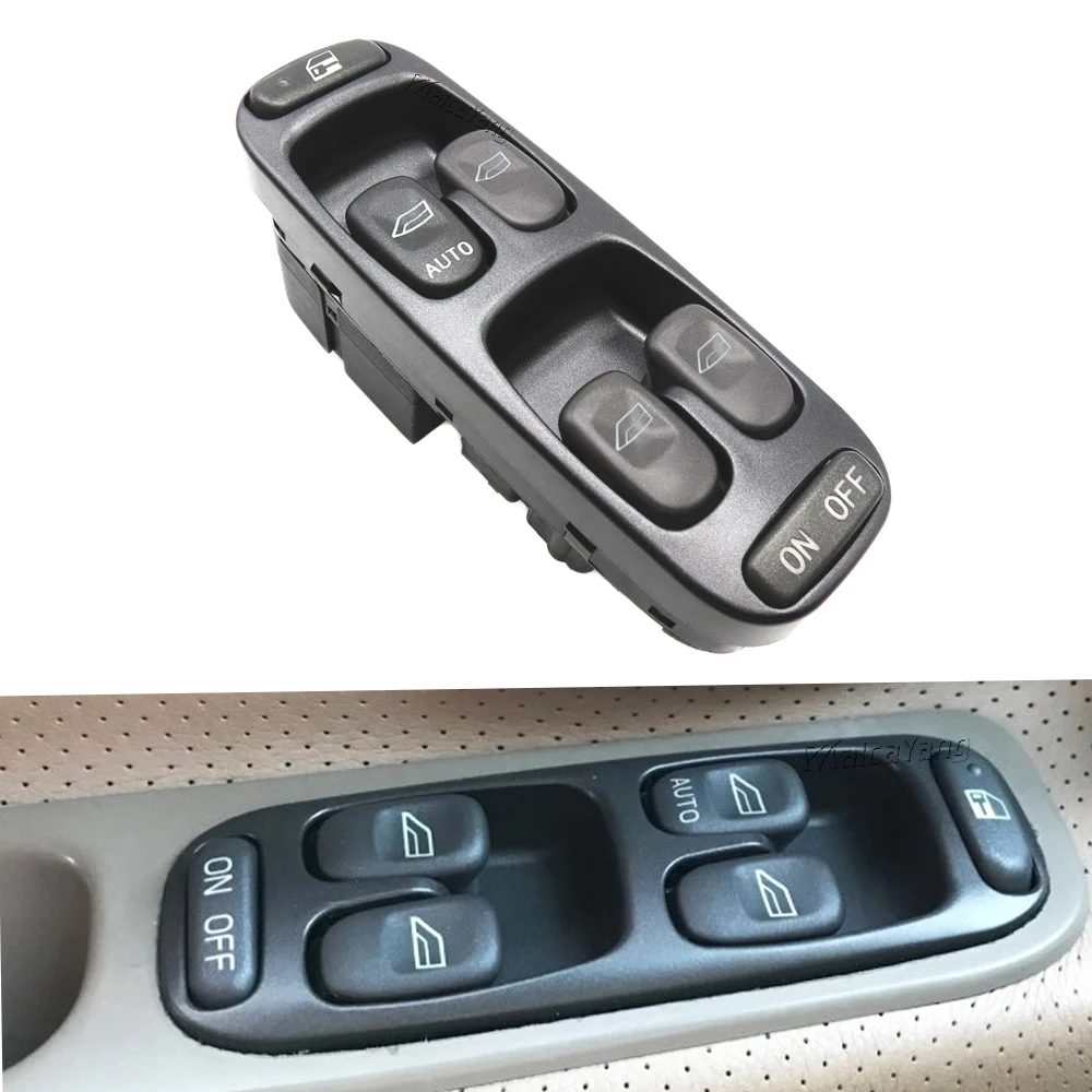 For Volvo V70 S70 1998 1999 2000 Front Left Electric Window Control Master Switch Green Light 8638452 9472276 8637145 9148957 
For Volvo V70 S70 1998 1999 2000 Front Left Electric Window Control Master Switch Green Light 8638452 9472276 8637145 9148957