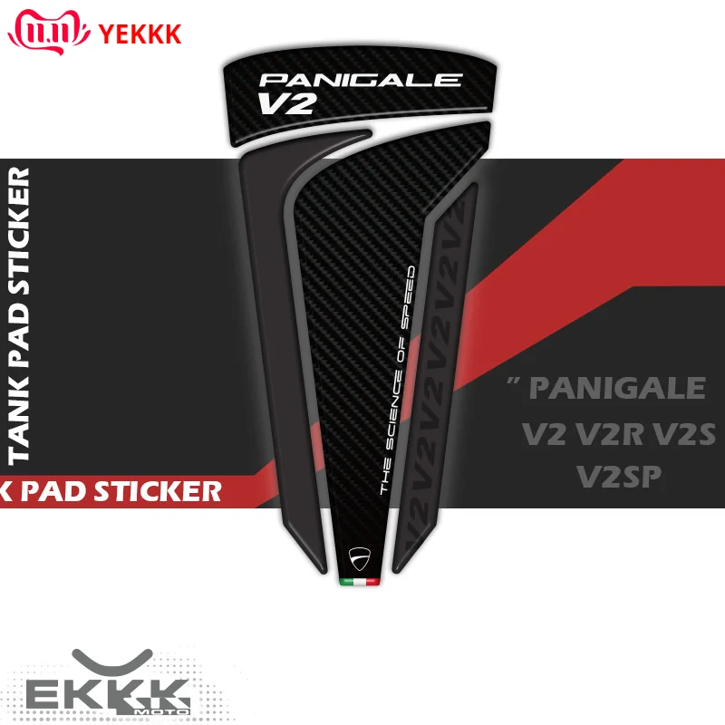 For Ducati Panigale V2 V2R V4 V4S V4R V4SP 2020-2022 Sticker 3D Protection Tank Pad Carbon Fiber Texture The Science of Speed
For Ducati Panigale V2 V2R V4 V4S V4R V4SP 2020-2022 Sticker 3D Protection Tank Pad Carbon Fiber Texture The Science of Speed