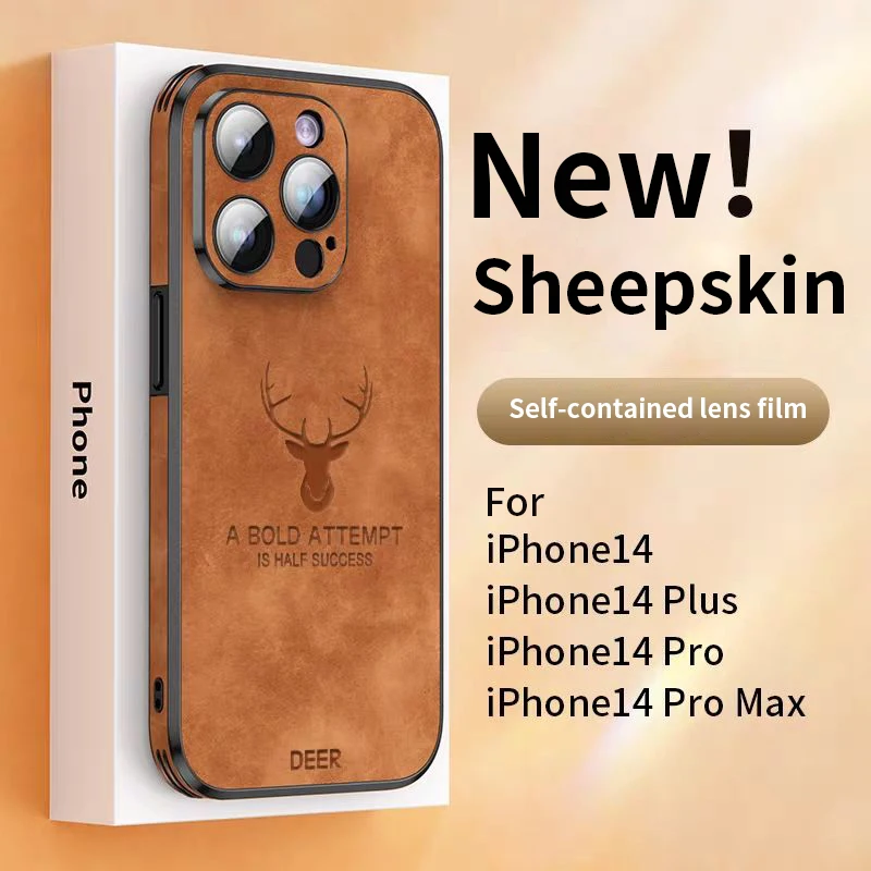 Luxury Deer Leather Phone Case For iPhone 14 13 12 11 Pro Max Lens Glass Bumper Shockproof Silicone Cellphone Cover Fundas Coque
Luxury Deer Leather Phone Case For iPhone 14 13 12 11 Pro Max Lens Glass Bumper Shockproof Silicone Cellphone Cover Fundas Coque