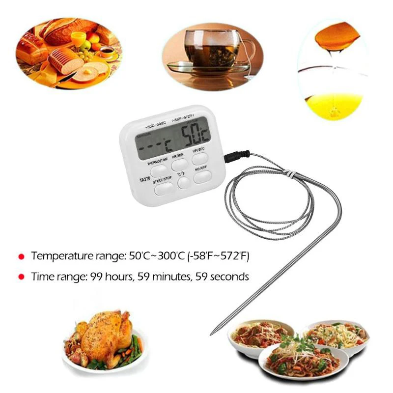Grill Food Thermometer Oven Roast Meat Temperature Kitchen Cooking Poultry ABS Electronic Digital Durable Sale
Grill Food Thermometer Oven Roast Meat Temperature Kitchen Cooking Poultry ABS Electronic Digital Durable Sale