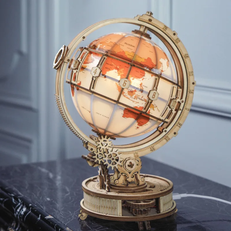 Decompression toy globe DIY three-dimensional hand-assembled night light model montessori educational wooden toys wood toy
Decompression toy globe DIY three-dimensional hand-assembled night light model montessori educational wooden toys wood toy