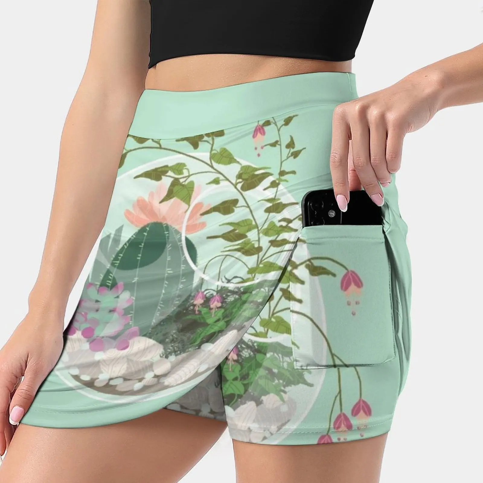 Round Terrarium Women's skirt Sport Skort Skirt With Pocket Fashion Korean Style Skirt 4Xl Skirts Terrarium Green Mint Cactus
Round Terrarium Women's skirt Sport Skort Skirt With Pocket Fashion Korean Style Skirt 4Xl Skirts Terrarium Green Mint Cactus
