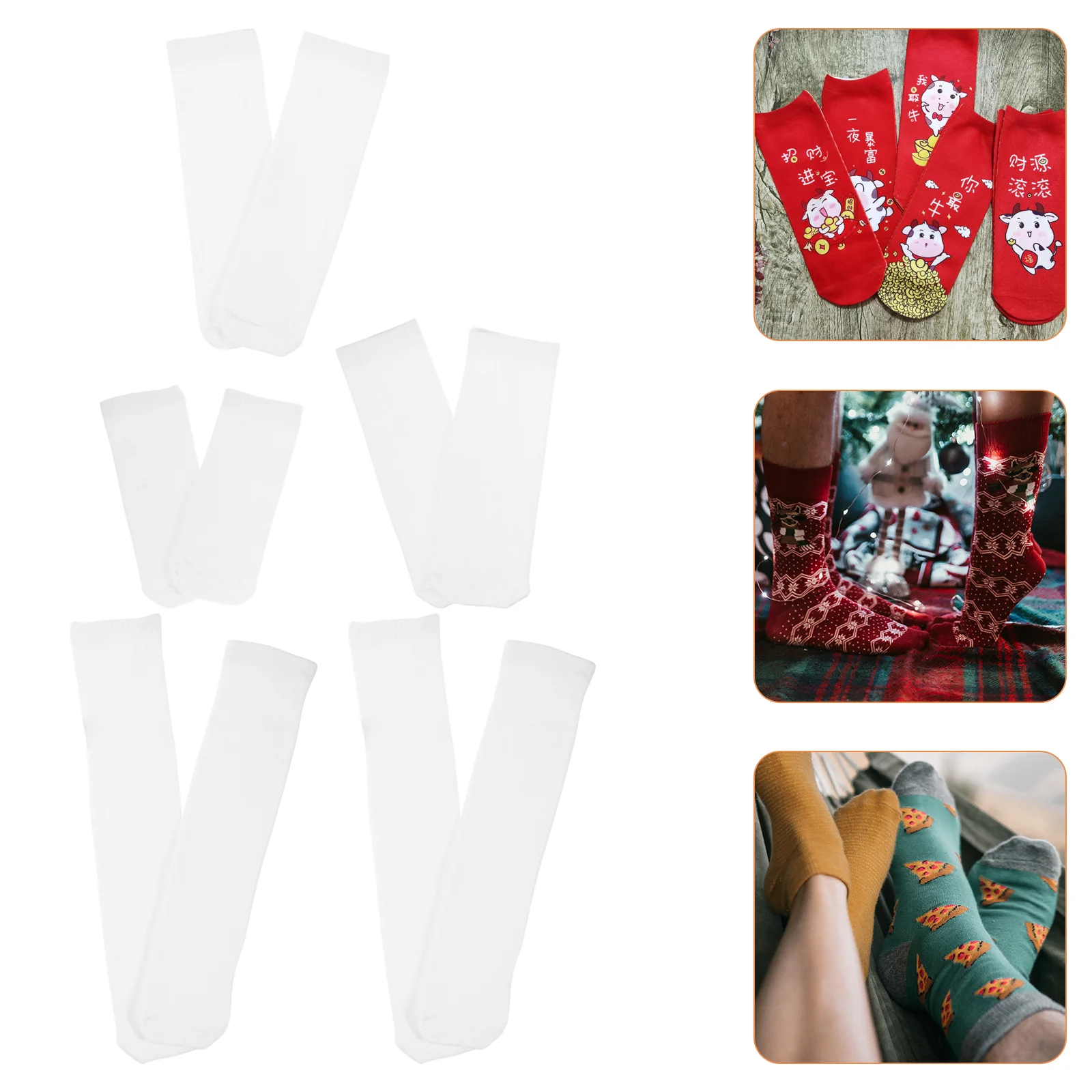 Sublimation Socks White Blank Stockings Hot DIY Use Polyester Cotton Daily Accessory Home Supply
Sublimation Socks White Blank Stockings Hot DIY Use Polyester Cotton Daily Accessory Home Supply