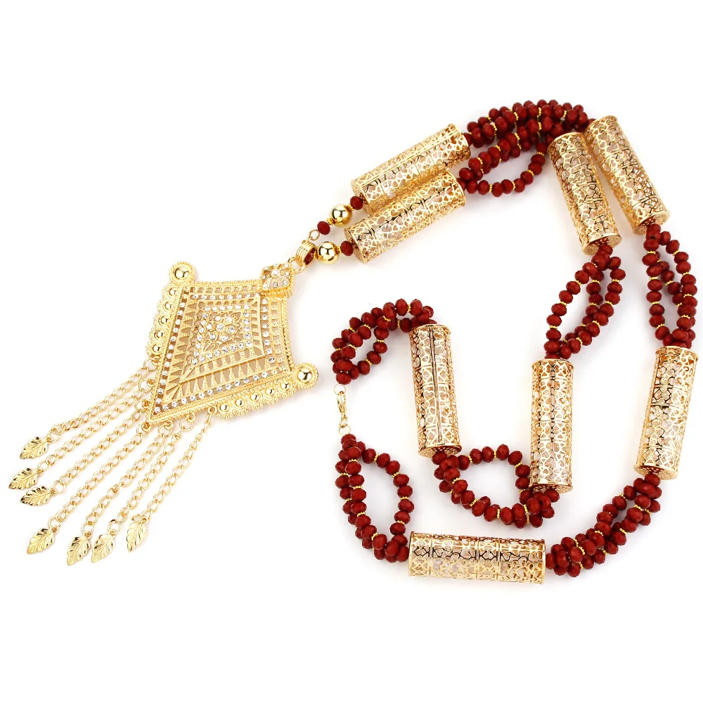 Sunspicems Algeria Necklace Chest Chain For Women Gold Silver Color Beads Long Pendant Necklace African Bride Wedding Jewelry
Sunspicems Algeria Necklace Chest Chain For Women Gold Silver Color Beads Long Pendant Necklace African Bride Wedding Jewelry