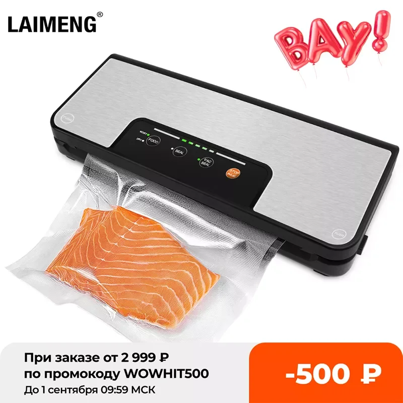 LAIMENG Vacuum Sealer with Roll Holder Pulse Function Sous Vide Vacuum Packing Machine For Food Storage Packer Vacuum Bags S285
LAIMENG Vacuum Sealer with Roll Holder Pulse Function Sous Vide Vacuum Packing Machine For Food Storage Packer Vacuum Bags S285