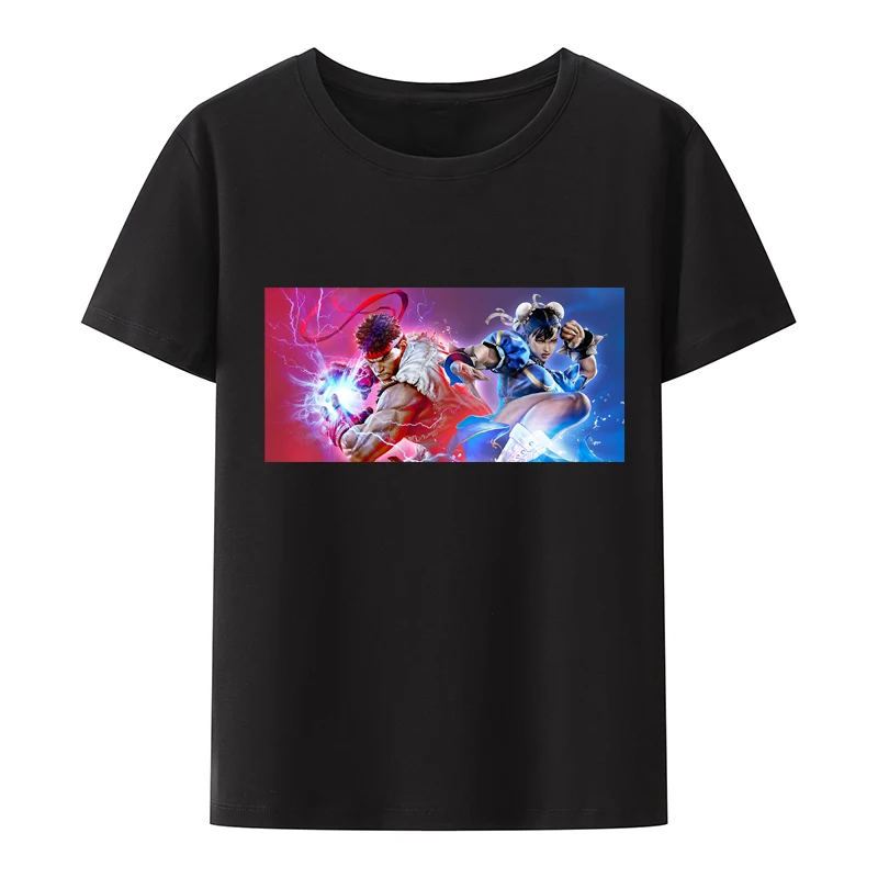 Street Fighters Character Ken and Chunli Cotton T-shirts Y2k Anime Style Koszulki Tees Short-sleev Roupas Masculinas Loose Humor
Street Fighters Character Ken and Chunli Cotton T-shirts Y2k Anime Style Koszulki Tees Short-sleev Roupas Masculinas Loose Humor