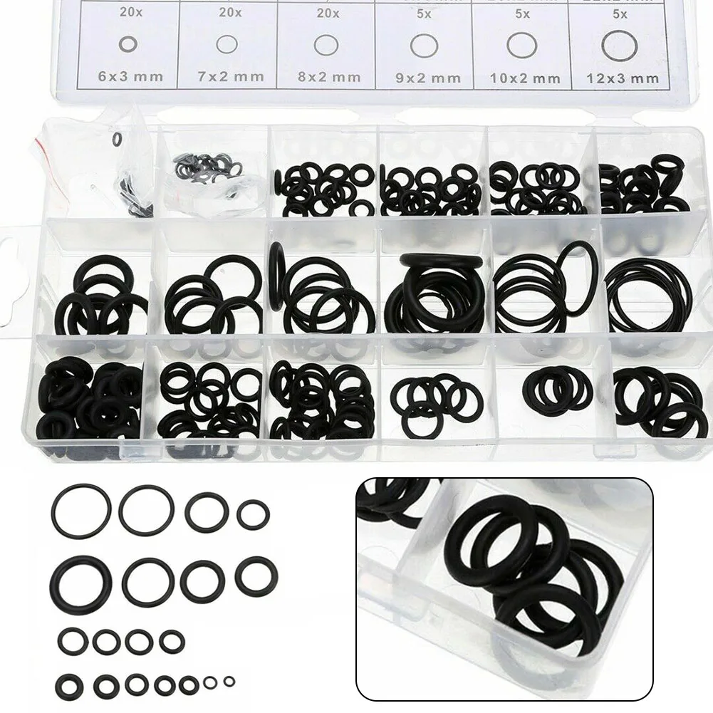 Automotive Seal Set O-Ring Assortment Accessories Black For Garages For Plumbing Gasket Kit Part With Storage Box
Automotive Seal Set O-Ring Assortment Accessories Black For Garages For Plumbing Gasket Kit Part With Storage Box