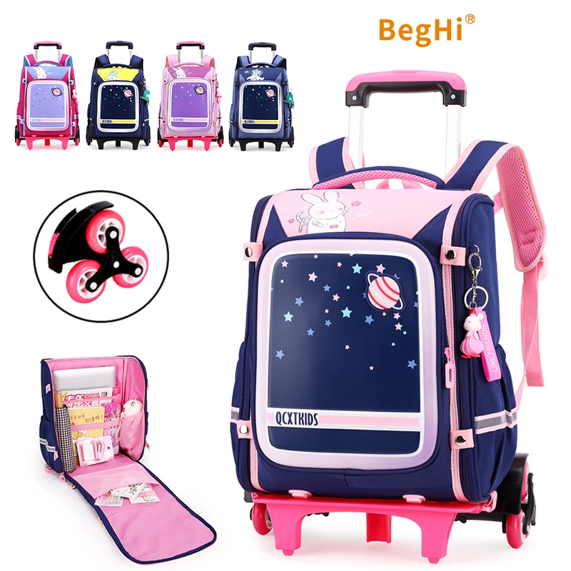 School Bag Trolley Mochila Con Ruedas Backpack Rolling 6 Wheels Kindergarten Preschool Primary School Kids Trolley Bag ZR5127
School Bag Trolley Mochila Con Ruedas Backpack Rolling 6 Wheels Kindergarten Preschool Primary School Kids Trolley Bag ZR5127