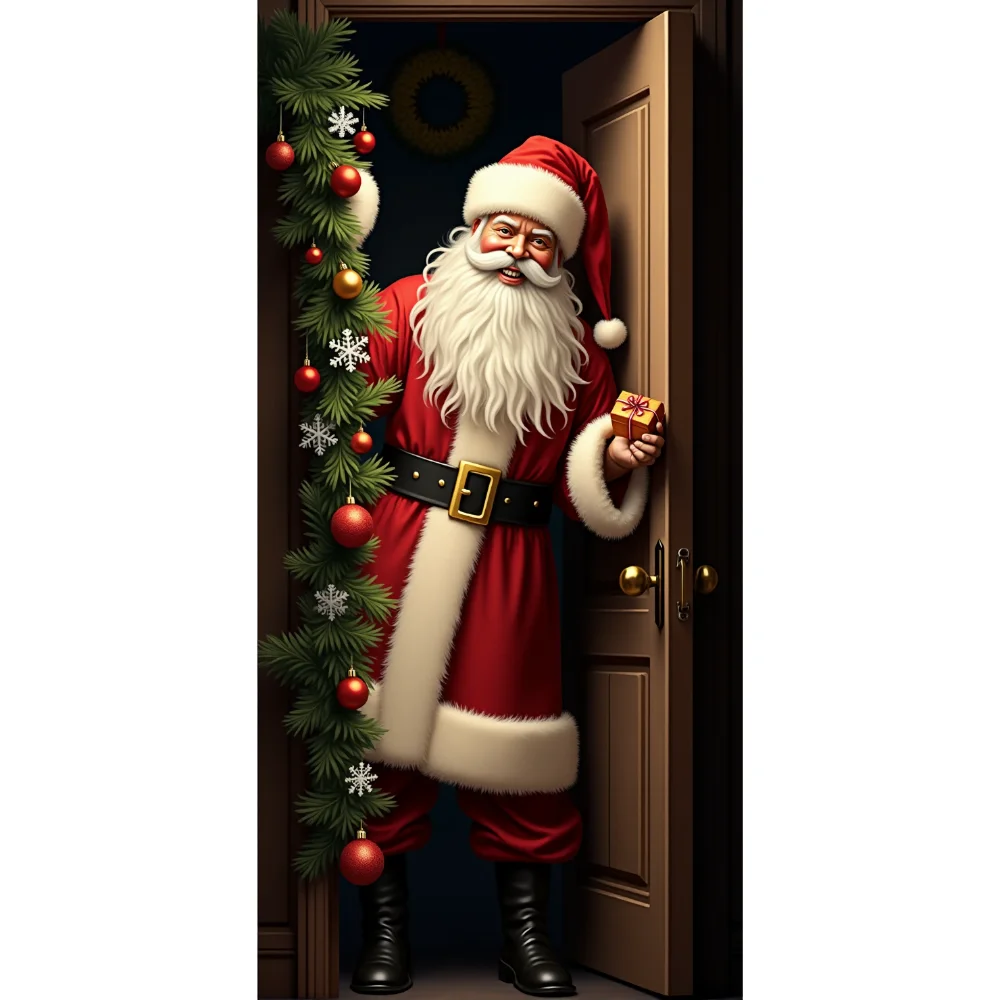 Рождественский дверной занавес Санта Клаус и елка
Рождественский дверной занавес Санта Клаус и елка