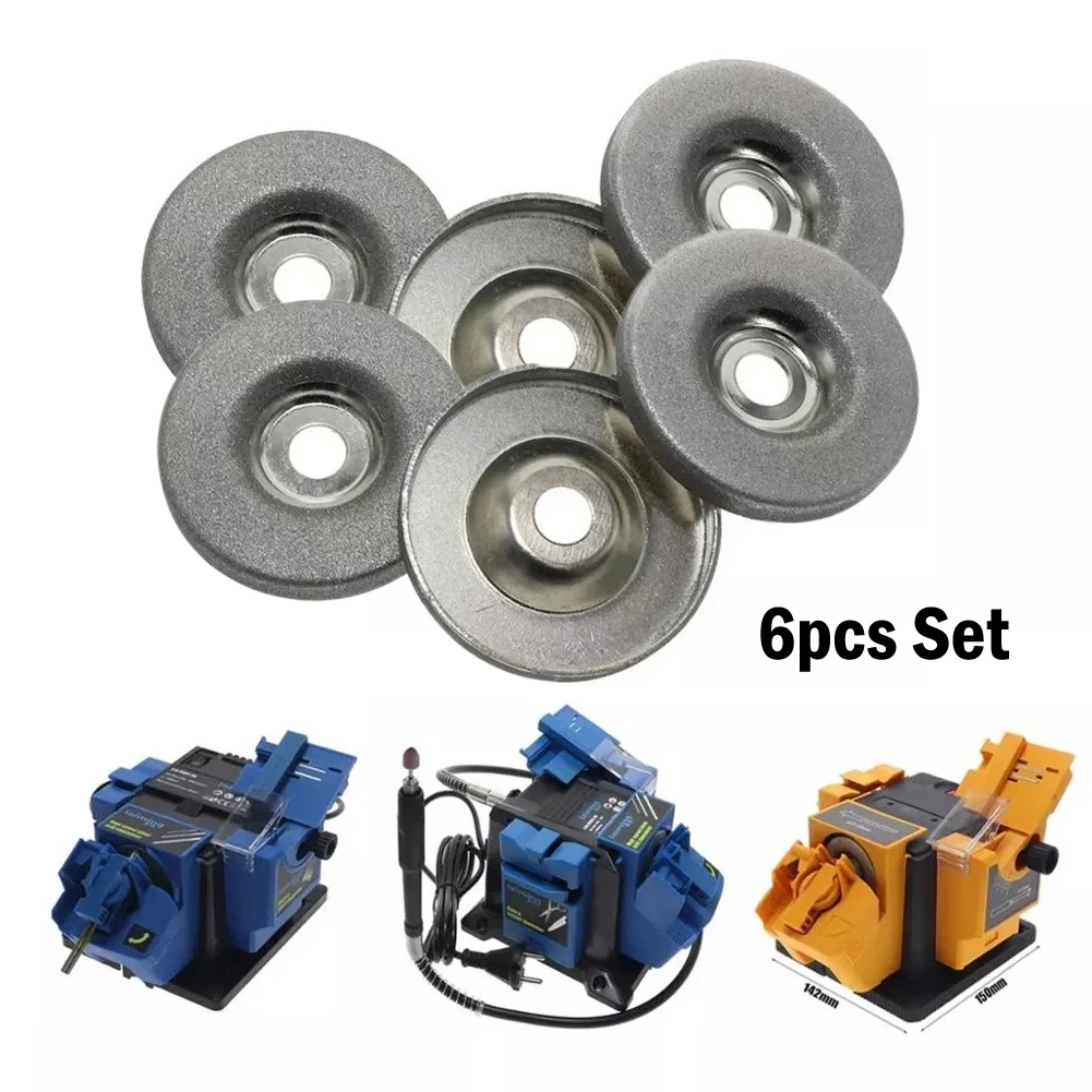 6pcs 56mm Diamond Grinding Wheel Machine Diamond Grinding Wheel For Multifunctional Sharpener Sand Coated 180/360/600 Grit
6pcs 56mm Diamond Grinding Wheel Machine Diamond Grinding Wheel For Multifunctional Sharpener Sand Coated 180/360/600 Grit