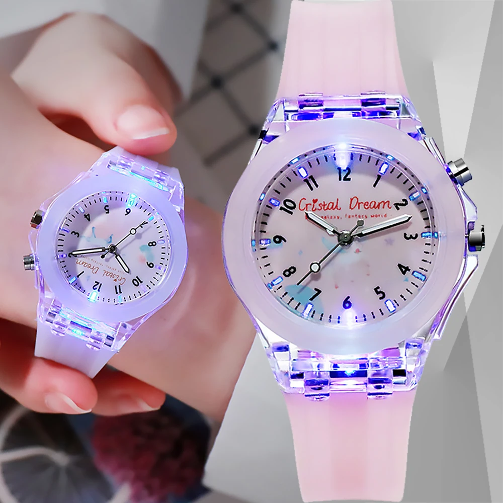 New Sports Watches for Girls Boys Gift Personality Clock Easy Read Children Silicone Flash Quartz Wristwatch Reloj Infantil
New Sports Watches for Girls Boys Gift Personality Clock Easy Read Children Silicone Flash Quartz Wristwatch Reloj Infantil