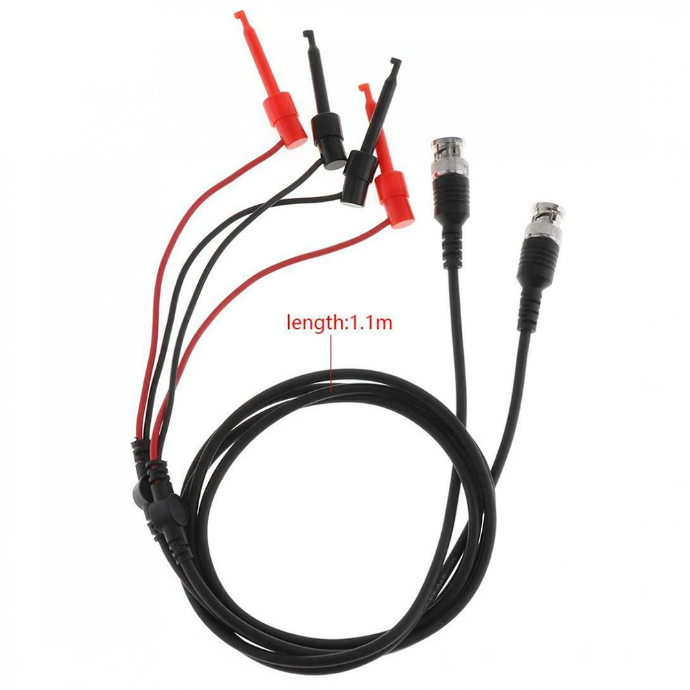 Useful Test Leads Probe 2pcs 50Ω Accessories BNC Dual Test Hook Male Plug Q9 To Hook Clip Replace Set Test Leads
Useful Test Leads Probe 2pcs 50Ω Accessories BNC Dual Test Hook Male Plug Q9 To Hook Clip Replace Set Test Leads