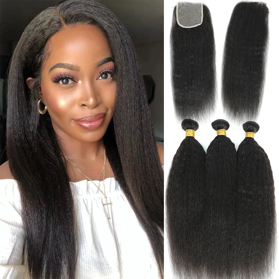 Mongolian Kinky Straight Human Hair Bundles With Closure Frontal 6x6 13X4 Lace Closure Frontal With Bundles Remy Yaki Human Hair
Mongolian Kinky Straight Human Hair Bundles With Closure Frontal 6x6 13X4 Lace Closure Frontal With Bundles Remy Yaki Human Hair