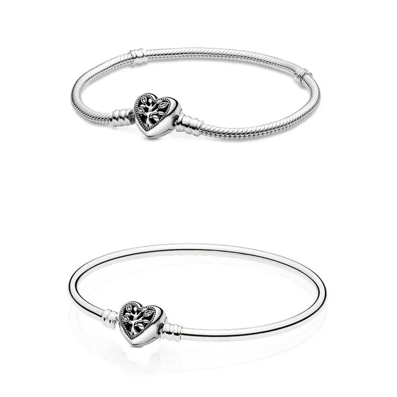 Authentic 925 Sterling Silver Moments Family Tree Heart Clasp Snake Chain Bracelet Bangle Fit Bead Charm Diy Fashion Jewelry
Authentic 925 Sterling Silver Moments Family Tree Heart Clasp Snake Chain Bracelet Bangle Fit Bead Charm Diy Fashion Jewelry