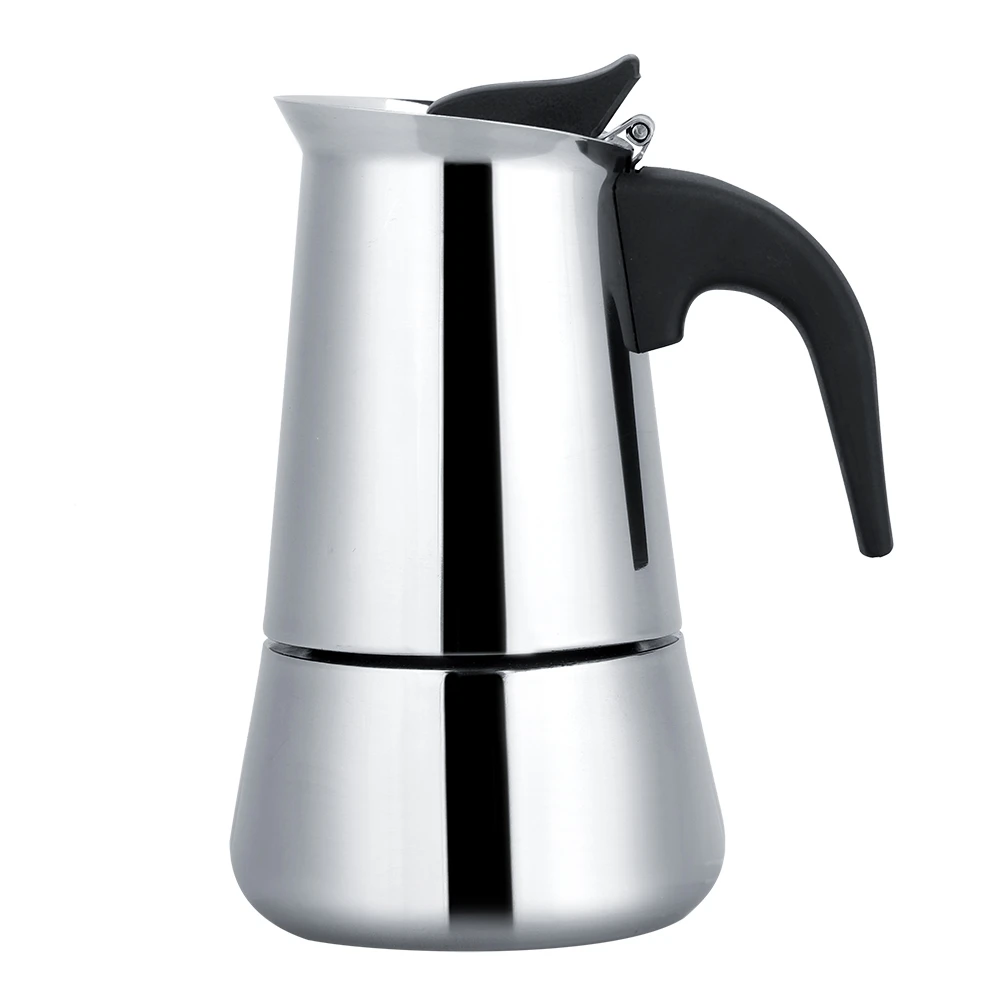 Portable Stainless Steel Coffee Pot Moka Espresso Maker Mocha Pot clear clear clear clear clear
Portable Stainless Steel Coffee Pot Moka Espresso Maker Mocha Pot clear clear clear clear clear