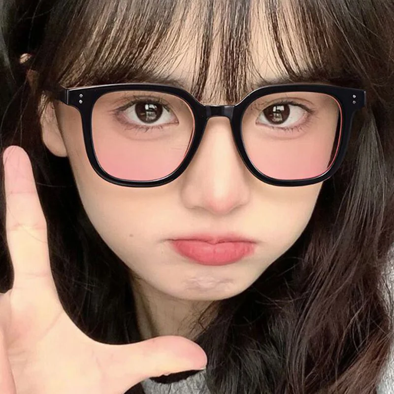 Women'S Fashionable Transparent Powder Blusher Glasses Unisex Luxury Design Anti Blue Light Glasses Unisex Cute Retro Round Refr
Women'S Fashionable Transparent Powder Blusher Glasses Unisex Luxury Design Anti Blue Light Glasses Unisex Cute Retro Round Refr
