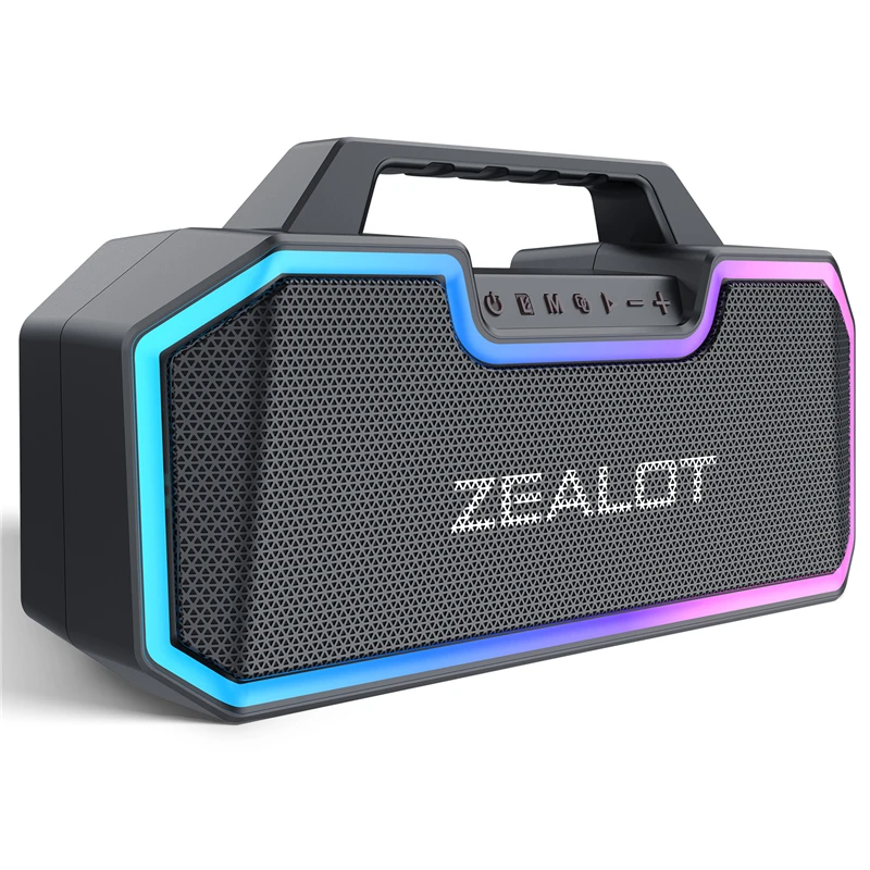 Zealot S57 Bang Speaker 60W Loud Bluetooth Speaker with Stereo Sound,High Power Sound box, IPX5 Waterproof, for Party, Outdoor
Zealot S57 Bang Speaker 60W Loud Bluetooth Speaker with Stereo Sound,High Power Sound box, IPX5 Waterproof, for Party, Outdoor