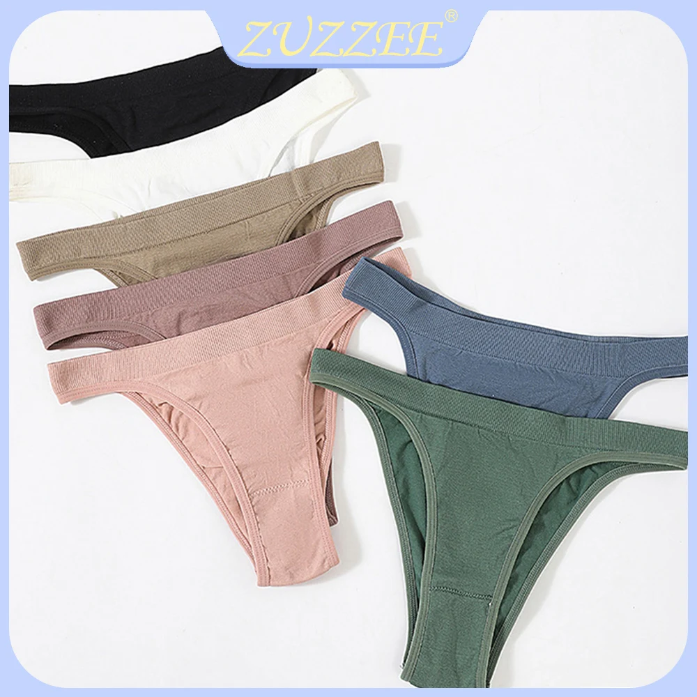 ZUZZEE Seamless Thongs Women Panties Underwear Sexy G-String Female Underpants Shapewear Lingerie Panty Low Rise Bottoms
ZUZZEE Seamless Thongs Women Panties Underwear Sexy G-String Female Underpants Shapewear Lingerie Panty Low Rise Bottoms