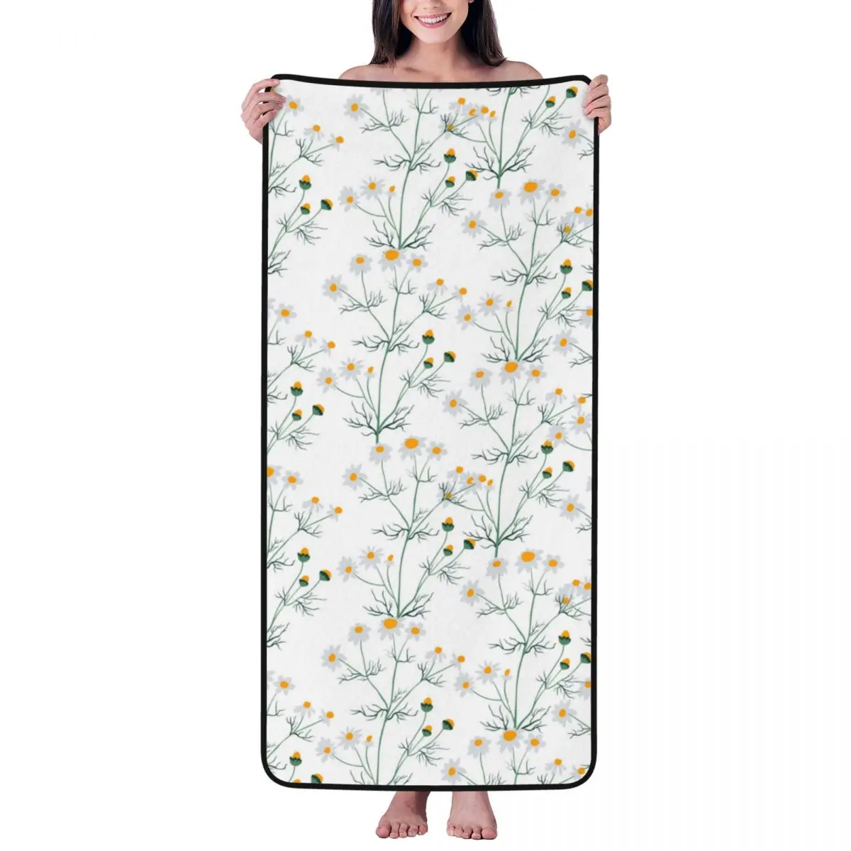 Chamomile Flower With Blossom Beach Towel for Adult Kids Microfiber Bath Towel Blanket for Camping Swim Pool Travel Beach Gym
Chamomile Flower With Blossom Beach Towel for Adult Kids Microfiber Bath Towel Blanket for Camping Swim Pool Travel Beach Gym