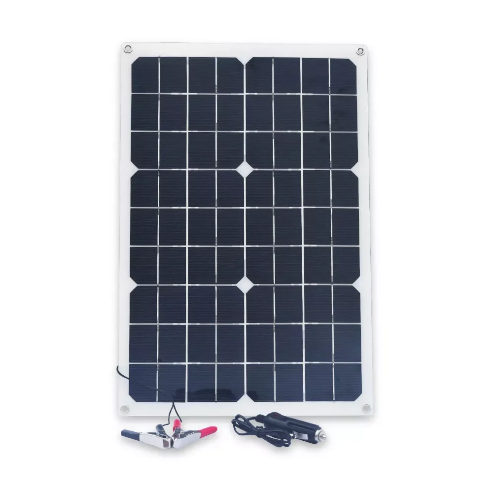 NEW 20W Solar Panel Kit Monocrystalline Cell Flexible Panels DC+USB Output Port 12V Battery Charger for Phone Tablet Car Camping
NEW 20W Solar Panel Kit Monocrystalline Cell Flexible Panels DC+USB Output Port 12V Battery Charger for Phone Tablet Car Camping