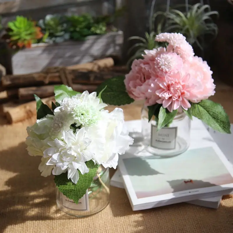 Artificial Flowers Bouquet Silk Flowers Artificial Peonies Leaf Bridesmaid Bouquet Party Wedding Garden Decoration
Artificial Flowers Bouquet Silk Flowers Artificial Peonies Leaf Bridesmaid Bouquet Party Wedding Garden Decoration