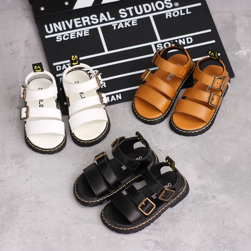Summer Fashion Baby Boys Sandals Solid Color Genuine Leather Children's Casual Shoes Flats Kids Beach Shoes Gladiator
Summer Fashion Baby Boys Sandals Solid Color Genuine Leather Children's Casual Shoes Flats Kids Beach Shoes Gladiator