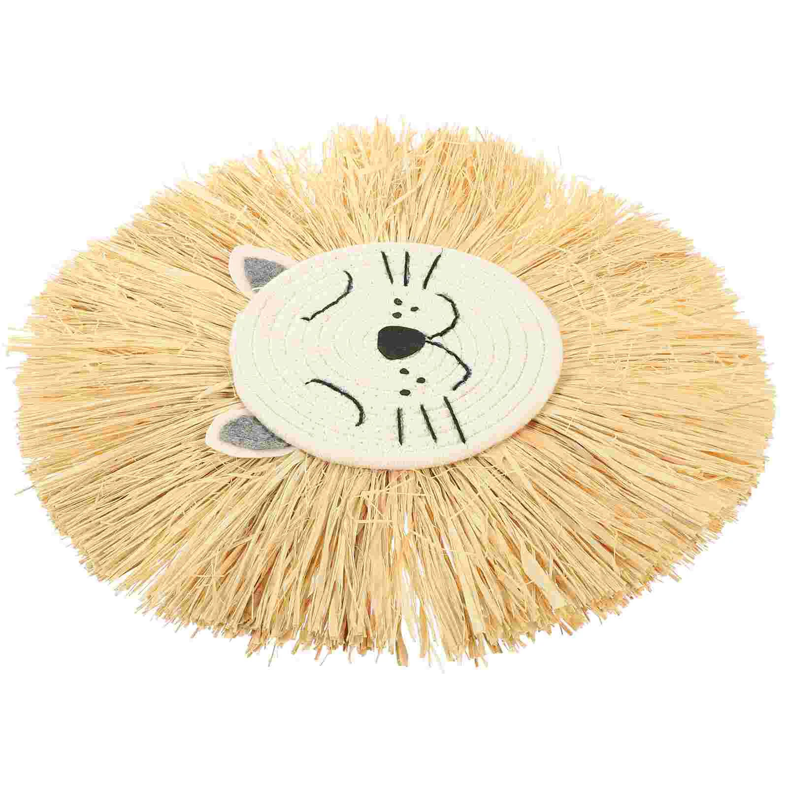 Woven Lion Pendant Home Ornaments Wall Decor Rural Hanging Cotton Weave Decoration 
Woven Lion Pendant Home Ornaments Wall Decor Rural Hanging Cotton Weave Decoration