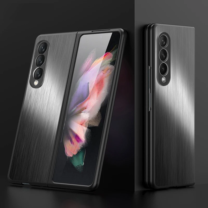 Suitable for Samsung Galaxy Galaxy Z Fold 3 stainless steel mobile phone case Metal brushed pattern drop proof protective case
Suitable for Samsung Galaxy Galaxy Z Fold 3 stainless steel mobile phone case Metal brushed pattern drop proof protective case