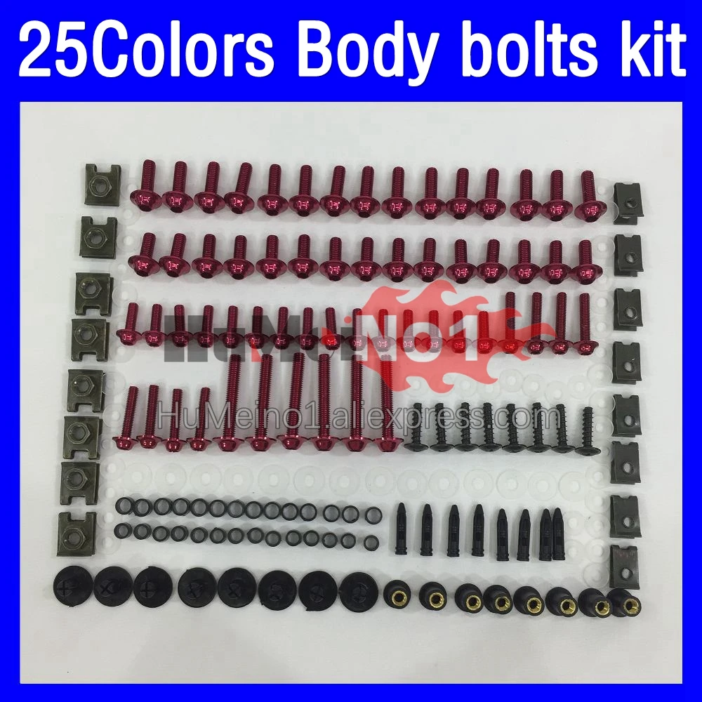 268ps Fairing bolts full screw kit For HONDA CBR1000 CBR 1000 RR 1000RR 1000CC CBR1000RR 06 07 2006 2007 Body bolt screws Nuts
268ps Fairing bolts full screw kit For HONDA CBR1000 CBR 1000 RR 1000RR 1000CC CBR1000RR 06 07 2006 2007 Body bolt screws Nuts