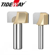 Tideway 1pc Professional Grade Double Arc Round Bottom Woodworking Milling Cutter Slotting Tool Trimming Engraving Bit CNC Tool