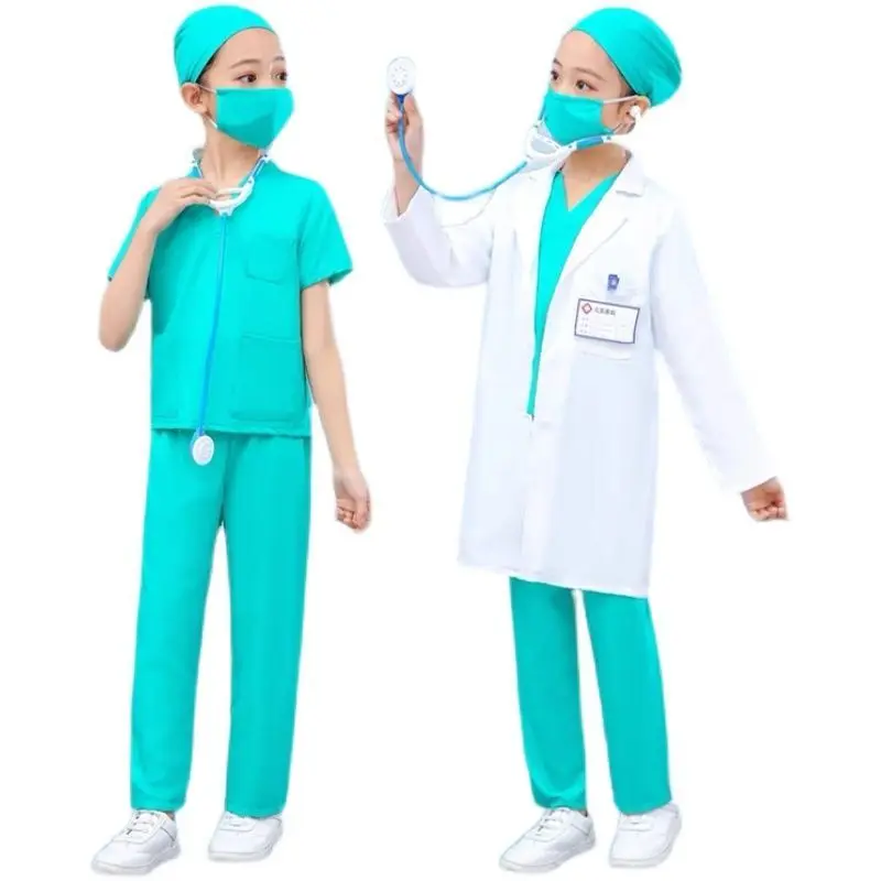 Kids Doctor Nurse Shirt Pants Coat Suit Boys Girls Halloween Cosplay Costumes Children Party Role Playing Dress Up Outfit
Kids Doctor Nurse Shirt Pants Coat Suit Boys Girls Halloween Cosplay Costumes Children Party Role Playing Dress Up Outfit