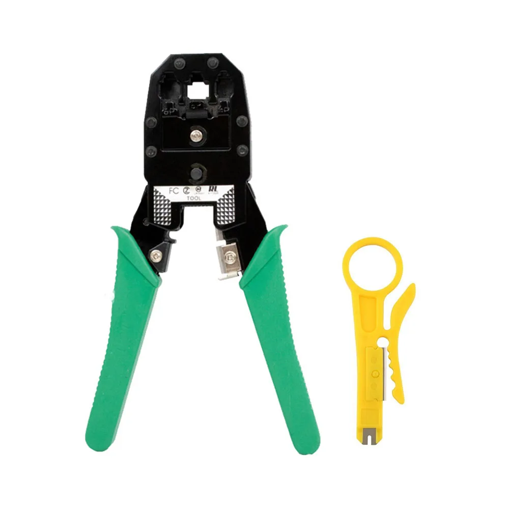 2 IN 1 Network Cable Crimping Pliers Tool Kit With 10 PCS RJ45 8P8C Network Cable Connector for Cat5/5e Cat6 Cable Tester Repair
2 IN 1 Network Cable Crimping Pliers Tool Kit With 10 PCS RJ45 8P8C Network Cable Connector for Cat5/5e Cat6 Cable Tester Repair