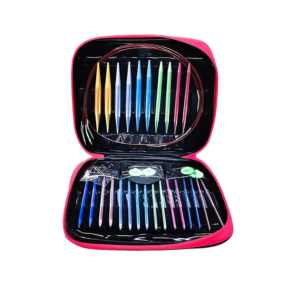 Home Sewing Mixed Color Aluminum Knitting Needle Portable 13pcs Interchangeable Handmade Tool Circular
Home Sewing Mixed Color Aluminum Knitting Needle Portable 13pcs Interchangeable Handmade Tool Circular