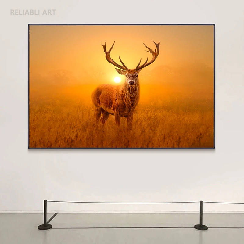 Mysterious Deer Sunshine Sunset Wall Pictures Canvas Painting Wall Art Animal Forset Posters Prints for Living Room Home Decor
Mysterious Deer Sunshine Sunset Wall Pictures Canvas Painting Wall Art Animal Forset Posters Prints for Living Room Home Decor